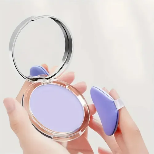 Polvo Compacto Fijador Translúcido Efecto Mate Violeta