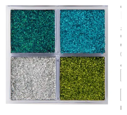 Paleta De Sombras Glitter Prensado Bling Dapop Sombra Color 3