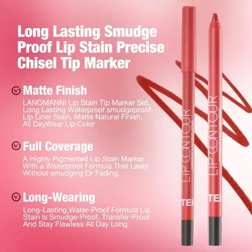 Set X3 Lapiz Delineador De Labios Lip Contour Tei Cosmetica