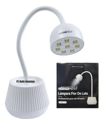 Cabina Lámpara Inalámb Flor De Loto Uv 18w Cherimoya Soft