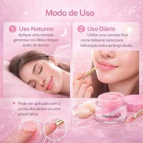Mascarilla Labial Pdrn Medicube Salmón Colágeno Sleeping Mask