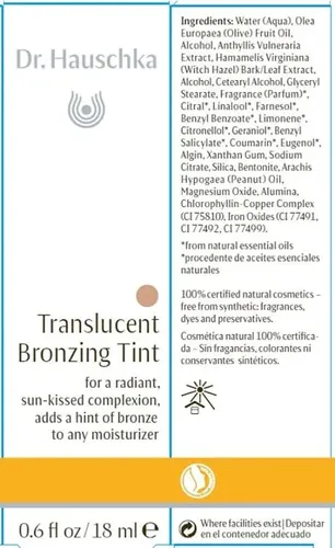 Fydr. Tinte Bronceador Translúcido Hauschka, 0.6 Onzas O