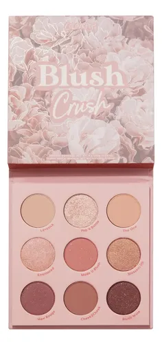 Paleta de Sombras ColourPop Blush Crush 9 Tonos Nude Satinado
