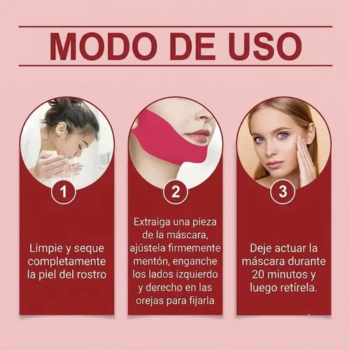 Máscara Contorno Facial Pack X5 Reafirmante Antiedad