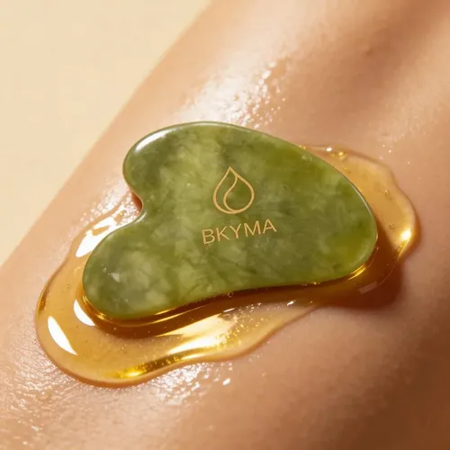 Piedra Gua Sha Jade Verde Para Rostro Y Desinflamar