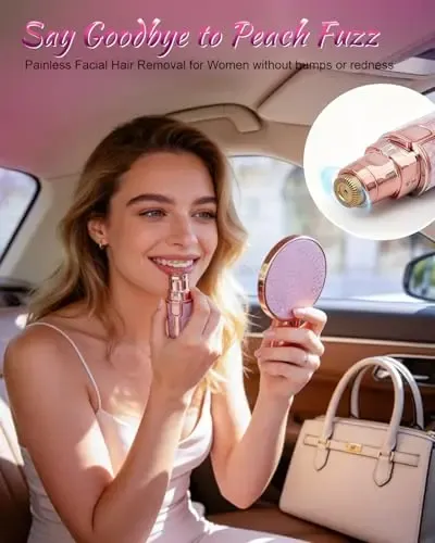Depiladora Facial Eléctrica Portátil Recargable Cejas 2 En 1