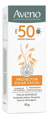 Kit Aveno Limpieza 250g+ Protector Solar Facial Fps50 X50ml