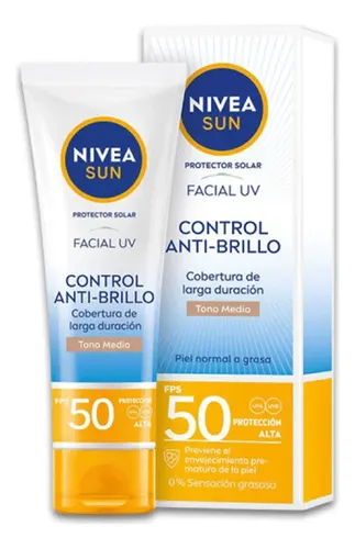Nivea Sun Fps50 Facial X50ml Tono Medio