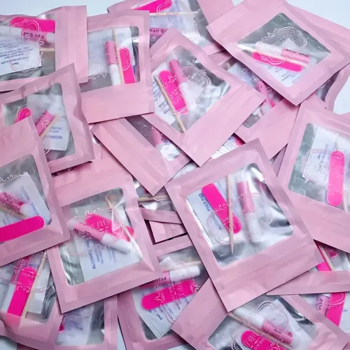 10 Kit Instalación De Uñas Postizas – Con Pegamento Liquido Kit Para Uñas Postizas