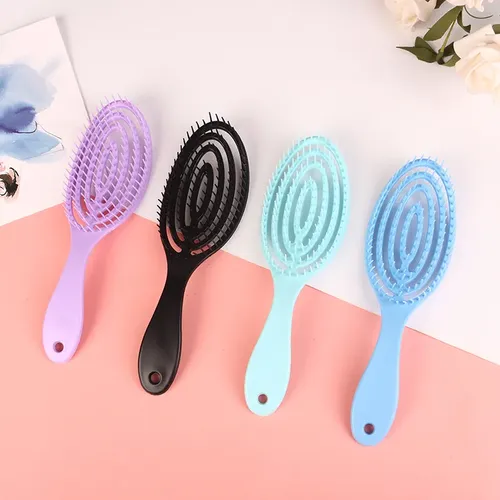 Peine De Masaje Elástico, Cepillo Desenredante Para Cabello