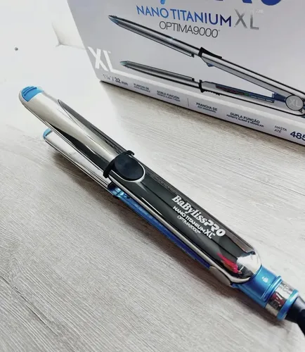 Planchita Babyliss Pro Nano Titanium Xl Optima9000 32mm Celeste