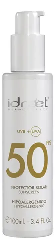 Protector Solar Amplio Espectro Fps50 Idraet 100ml
