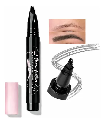 Lápiz De Cejas De Color Con Cepillo Inclinado Y Resistente