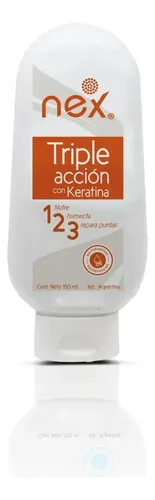Crema De Peinar Triple Accion Keratina Nex Sin Enjuague