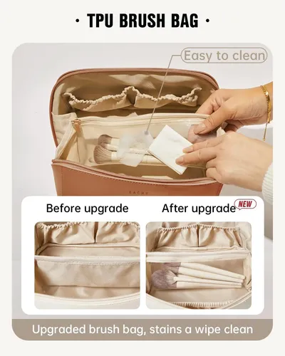 Bolsa De Cosméticos Eachy Travel, Bolsa De Maquillaje Imperm
