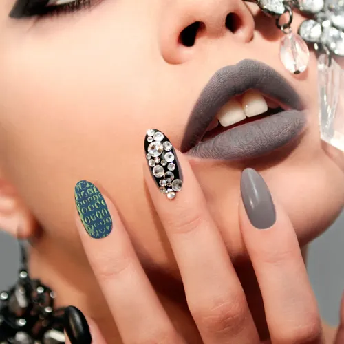 Calcomanía Decorativa De Manicura, 11 Unidades, Para Uso En