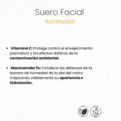 Suero Facial Iluminador Vitamina C 30ml Biobellus