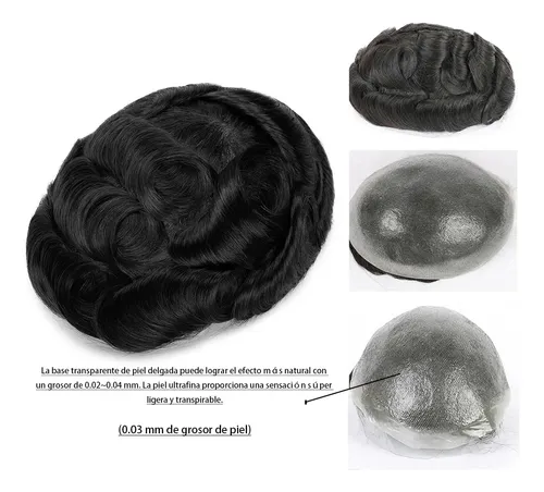 Protesis Capilar Indetectable Cabello 100% Humano