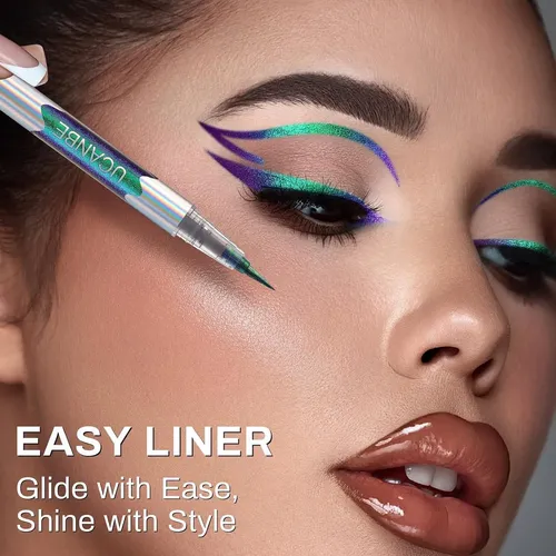 Delineador Líquido Multicolor Ucanbe Makeup Chrome