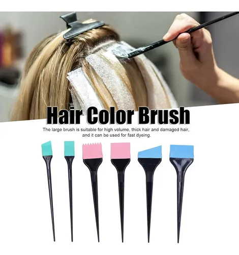 Juego De 6 Pinceles Aplicadores De Tinte Para Cabello