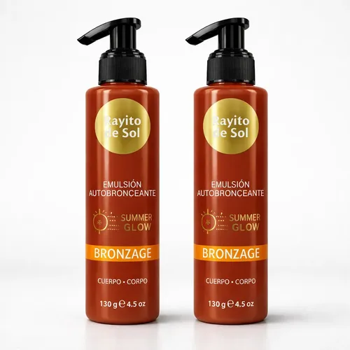 Autobronceante Emulsion Rayito De Sol X2 Unidades