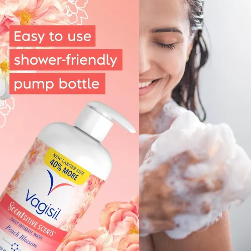 Lavado Íntimo Vagisil Peach Blossom 500 Ml
