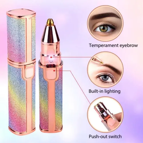 Mini Depiladora Electrico 2 En 1 Vello Facial Y Cejas