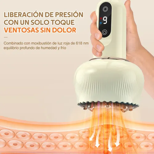 Aa Masajeador Eléctrico Ventosa Y Calor