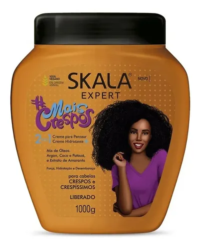 Máscara Skala Mais Crespos 2 en 1 Para Cabello Rizado y Ondulado de 1 kg