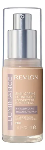 Base de maquillaje líquida Revlon ILluminance Skin-caring Foundation Illuminance Skin-Caring Foundation tono 205 natural ochre – 30mL 1g