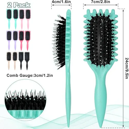 A 2piezas Pincel Bounce Curl Cepillo,define Style Rizado Y