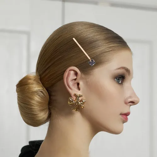 Pinzas Para El Pelo Retro Golden Drill, 5 Unidades, Broches