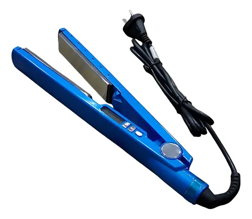 Plancha Para Pelo Alisadora Nano Titanium 35w Color Azul