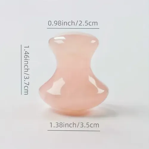 Herramienta Gua Sha En Forma De Hongo De Cuarzo Rosa Natural