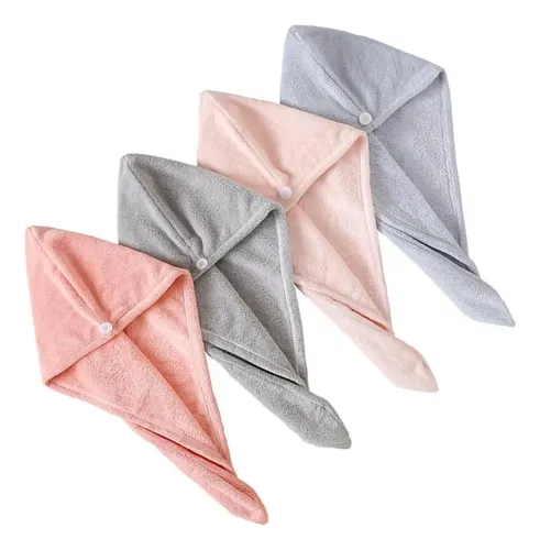 Set De 4 Gorras Para Secador De Pelo Toalla De Secado