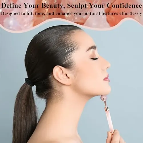 Rodillo De Jade Natural Para Rostro: Arrugas Envejecidas, Hi