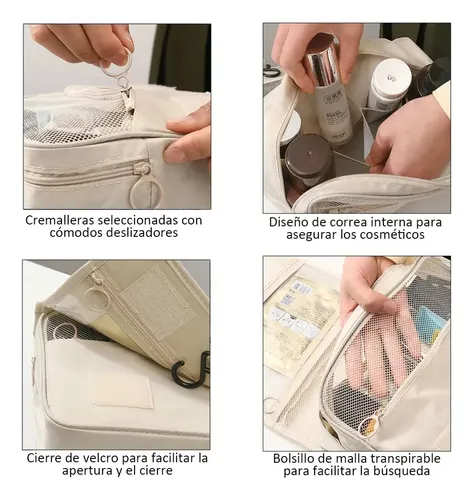 Neceser Organizador De Viaje Plegable Liso