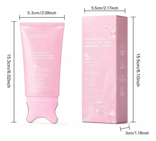 Crema Antiarrugas Pdrn Gua Sha Para El Cuello, Reafirmante Y Suav