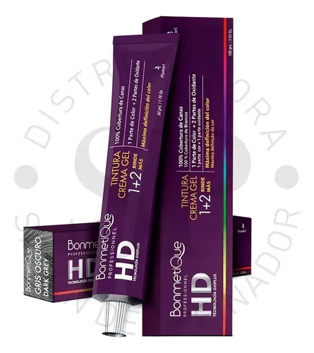 Tintura Bonmetique Hd 50g Coloración Peluquería Tono 6.62 Rojo Mora