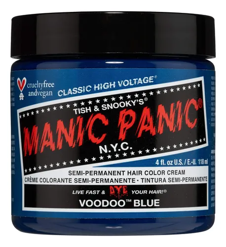 Tinte Para El Cabello Azul Vudú De Manic Panic, Color Vegano