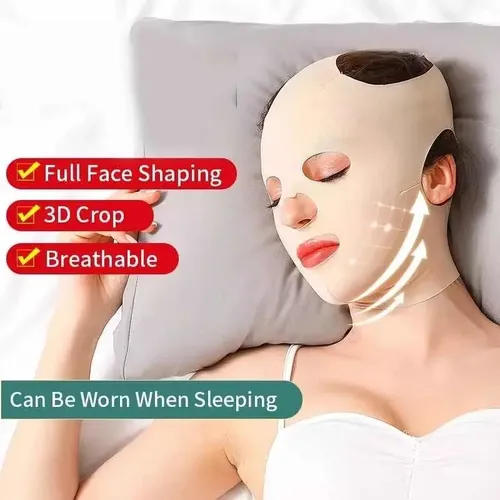 Vendaje Adelgazante Facial Transpirable Máscara Reductora