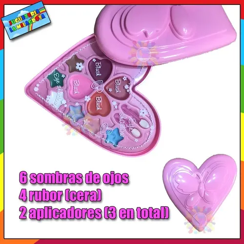 Set De Maquillaje Belleza Corazon Esmalte Pinturitas Labial