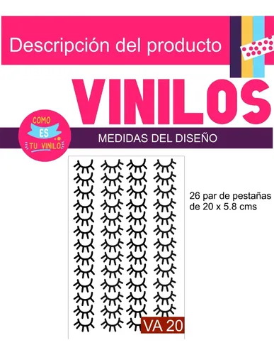 Vinilos Decorativos Infantiles Ojitos Pestañas Unicornios