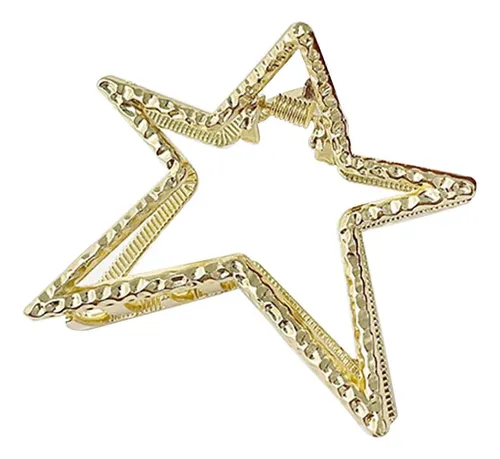 Pinza De Pelo Moderna De Aleación Hueca Con Forma De Estrell