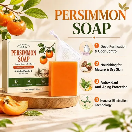Jabón De Caqui Desodorante Y Limpiador 100 G