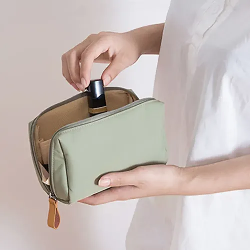 Minibolsa De Maquillaje Con Cremallera, Pequeña Bolsa Z
