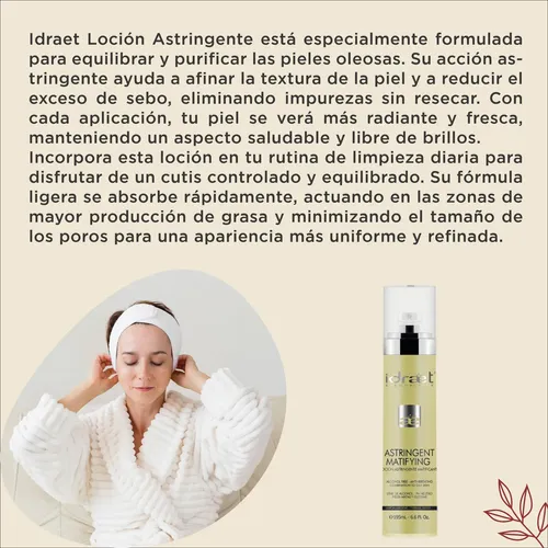 Locion Astringente Idraet 200 Piel Mixta Grasa Matificante