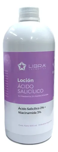 Locion Acido Salicillico 2% Niacinamida 3% 500ml Libra