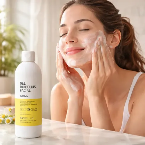 Gel Limpieza Facial Piel Mixta Manzanilla Biobellus 300ml