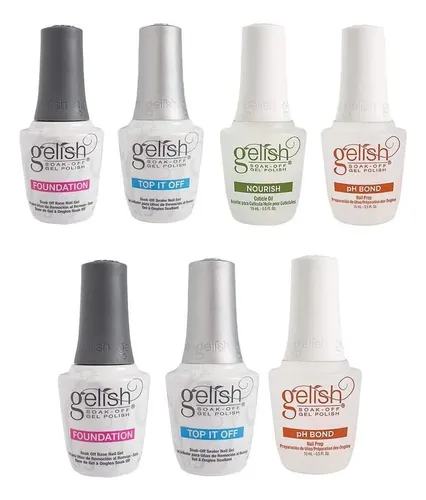 Gelish Base Y Top Para Uñas Con Ph Bond Y Aceite De